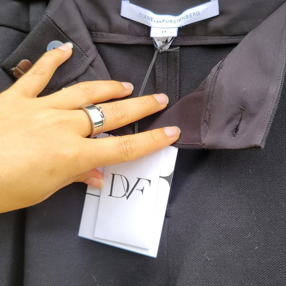 DVF Diane von Furstenberg New NWT Naples Black Shorts DVF 14